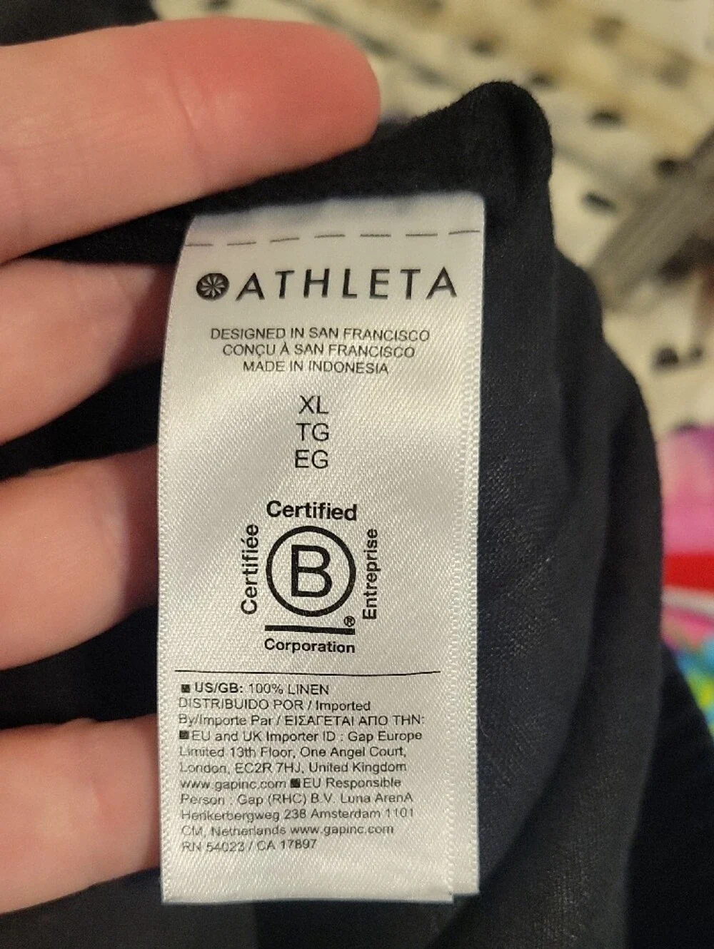 Athleta Black Women's Linen Pants